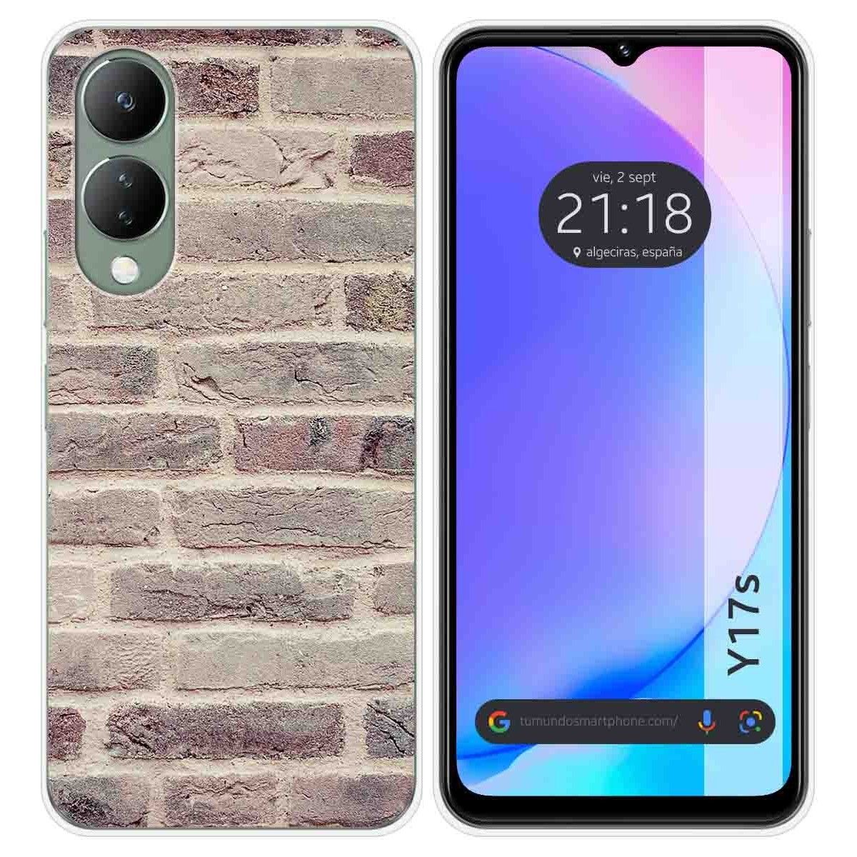 Funda Silicona para Vivo Y17s diseño Ladrillo 01 Dibujos