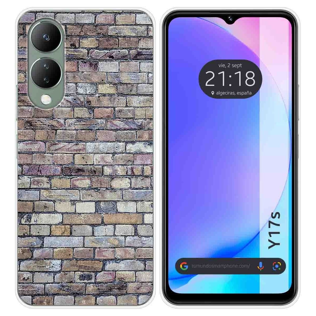 Funda Silicona para Vivo Y17s diseño Ladrillo 02 Dibujos