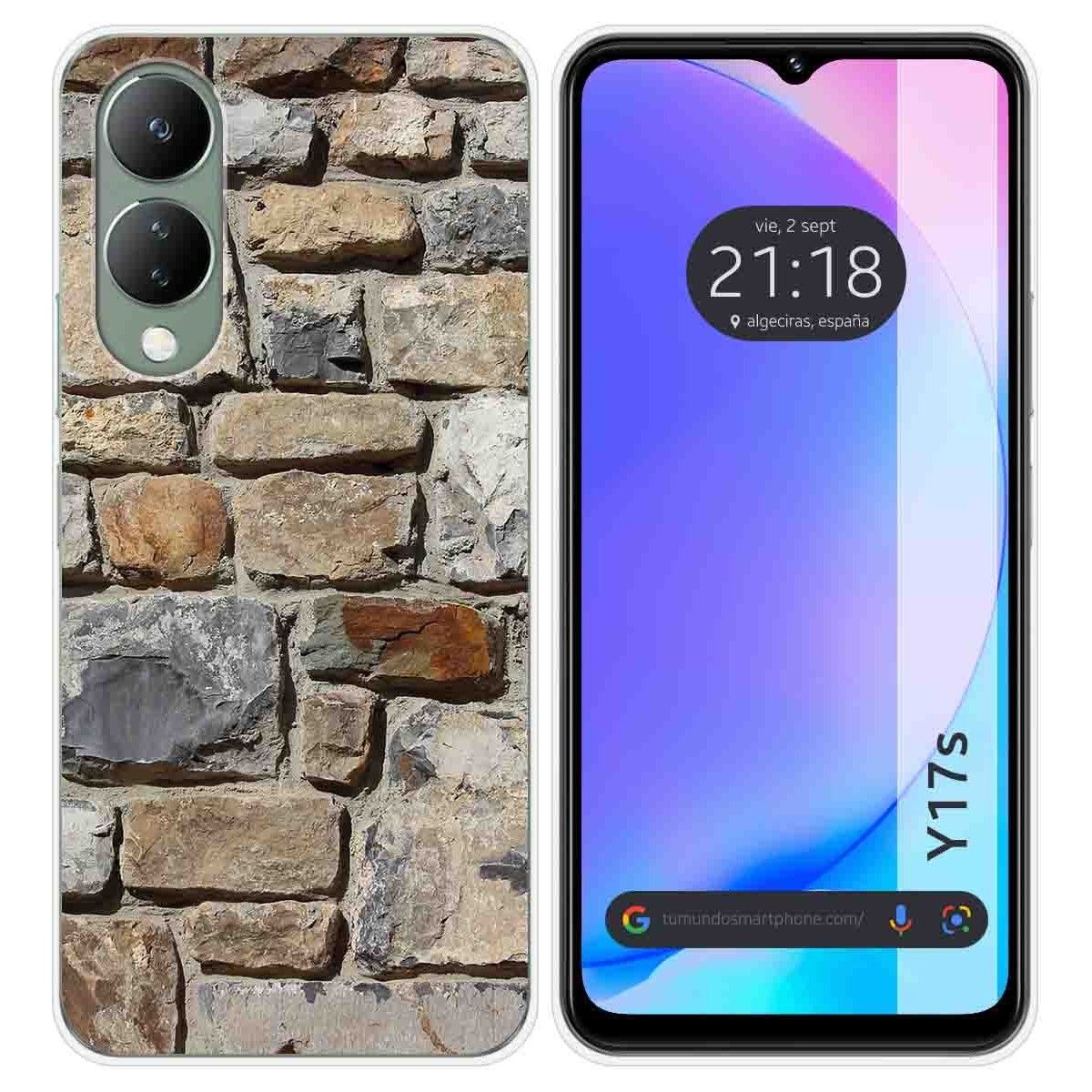 Funda Silicona para Vivo Y17s diseño Ladrillo 03 Dibujos