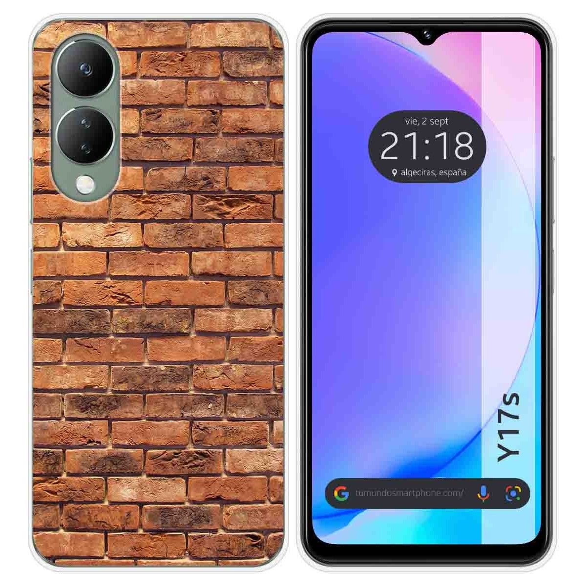 Funda Silicona para Vivo Y17s diseño Ladrillo 04 Dibujos
