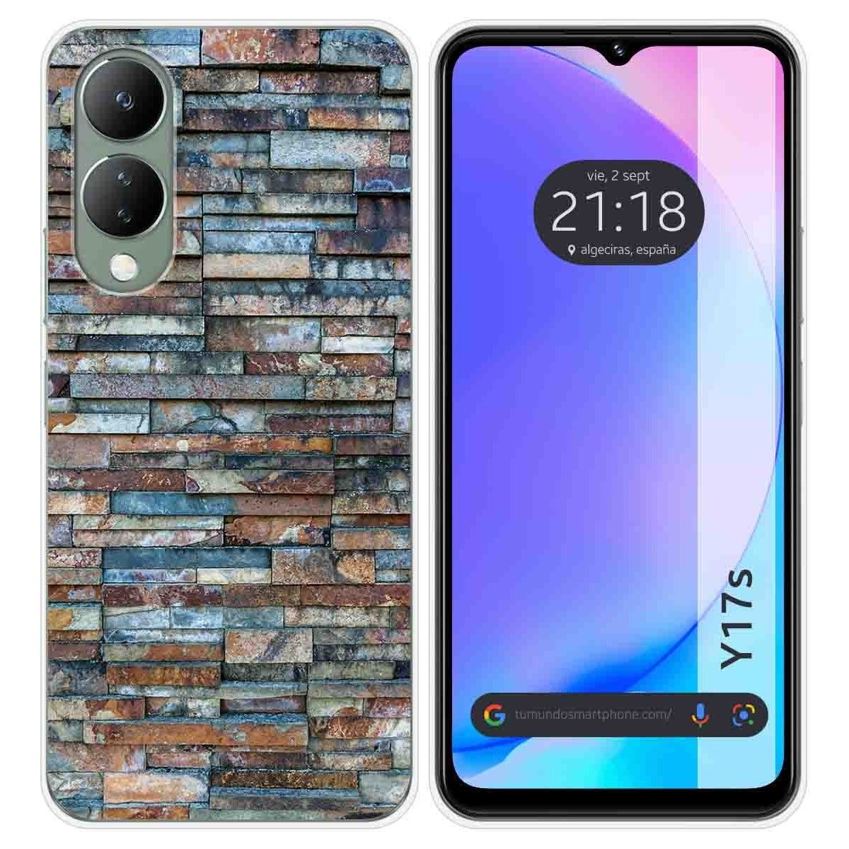 Funda Silicona para Vivo Y17s diseño Ladrillo 05 Dibujos