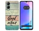 Funda Silicona para Vivo Y17s diseño Madera 01 Dibujos