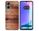 Funda Silicona para Vivo Y17s diseño Madera 02 Dibujos