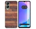 Funda Silicona para Vivo Y17s diseño Madera 03 Dibujos