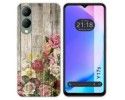 Funda Silicona para Vivo Y17s diseño Madera 08 Dibujos