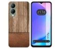 Funda Silicona para Vivo Y17s diseño Madera 09 Dibujos