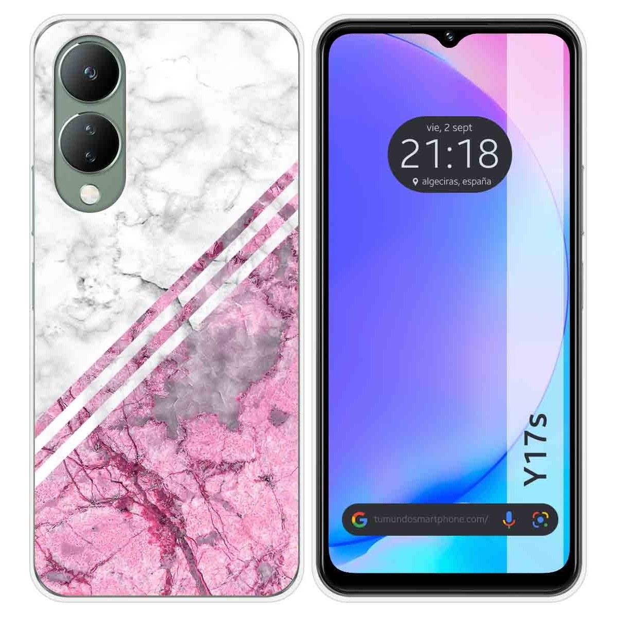 Funda Silicona para Vivo Y17s diseño Mármol 03 Dibujos