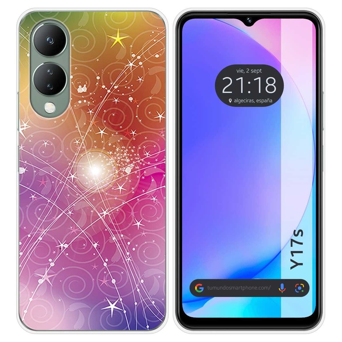 Funda Silicona para Vivo Y17s diseño Abstracto Dibujos