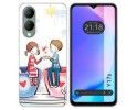 Funda Silicona para Vivo Y17s diseño Café Dibujos
