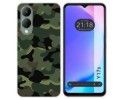 Funda Silicona para Vivo Y17s diseño Camuflaje Dibujos