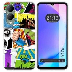 Funda Silicona para Vivo Y17s diseño Comic Dibujos