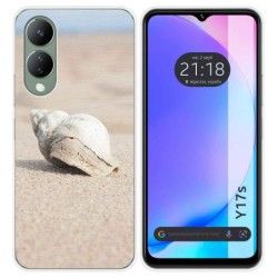 Funda Silicona para Vivo Y17s diseño Concha Dibujos