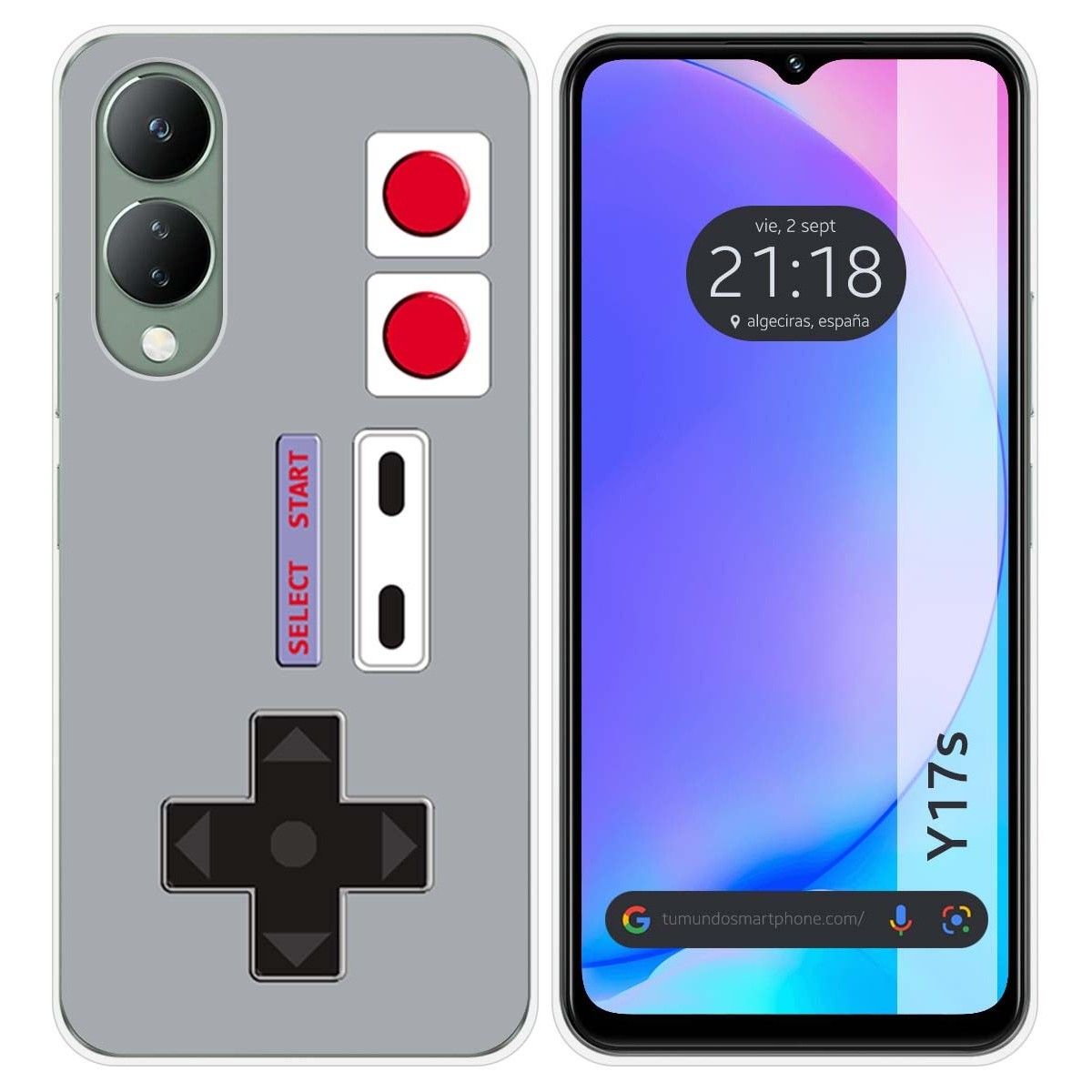 Funda Silicona para Vivo Y17s diseño Consola Dibujos