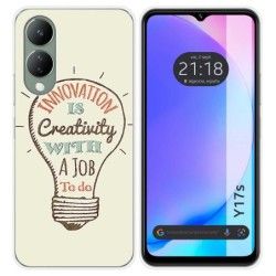 Funda Silicona para Vivo Y17s diseño Creativity Dibujos