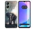 Funda Silicona para Vivo Y17s diseño Elefante Dibujos