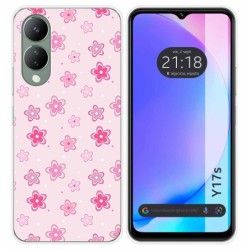 Funda Silicona para Vivo Y17s diseño Flores Dibujos