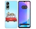 Funda Silicona para Vivo Y17s diseño Furgoneta Dibujos