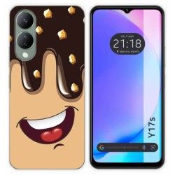 Funda Silicona para Vivo Y17s diseño Helado Chocolate Dibujos