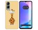 Funda Silicona para Vivo Y17s diseño Jirafa Dibujos