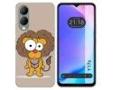 Funda Silicona para Vivo Y17s diseño Leon Dibujos