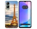 Funda Silicona para Vivo Y17s diseño Paris Dibujos