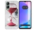 Funda Silicona para Vivo Y17s diseño Reloj Dibujos