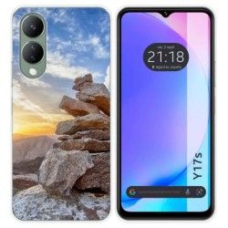 Funda Silicona para Vivo Y17s diseño Sunset Dibujos