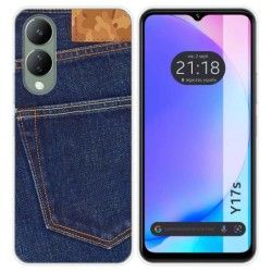 Funda Silicona para Vivo Y17s diseño Vaquero Dibujos
