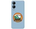 Funda Silicona Líquida Azul para Vivo Y17s diseño Adventure Dibujos