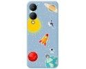 Funda Silicona Líquida Azul para Vivo Y17s diseño Espacio Dibujos