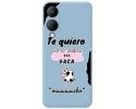 Funda Silicona Líquida Azul para Vivo Y17s diseño Vaca Dibujos