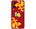 Funda Silicona Líquida Roja para Vivo Y17s diseño Abeja Dibujos