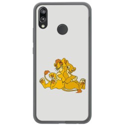 Funda Gel Tpu para Huawei P20 Lite Diseño Leones Dibujos