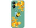 Funda Silicona Líquida Verde para Vivo Y17s diseño Abeja Dibujos