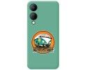 Funda Silicona Líquida Verde para Vivo Y17s diseño Adventure Dibujos