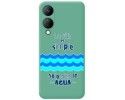 Funda Silicona Líquida Verde para Vivo Y17s diseño Agua Dibujos