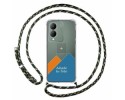 Personaliza tu Funda Colgante Transparente para Vivo Y17s con Cordon Verde / Dorado Dibujo Personalizada