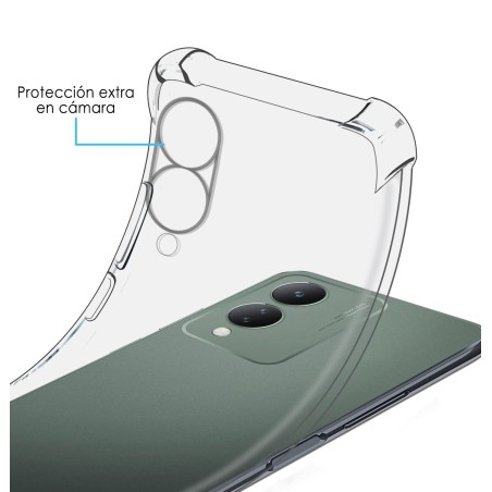 Funda Silicona Antigolpes Transparente para Vivo Y17s