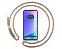 Funda Colgante Transparente para Vivo Y17s con Cordon Camel