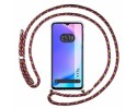 Funda Colgante Transparente para Vivo Y17s con Cordon Rosa / Dorado