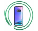 Funda Colgante Transparente para Vivo Y17s con Cordon Verde Agua