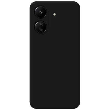 Funda Silicona Líquida Ultra Suave para Xiaomi Redmi 13C color Negra