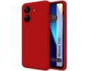 Funda Silicona Líquida Ultra Suave para Xiaomi Redmi 13C color Roja