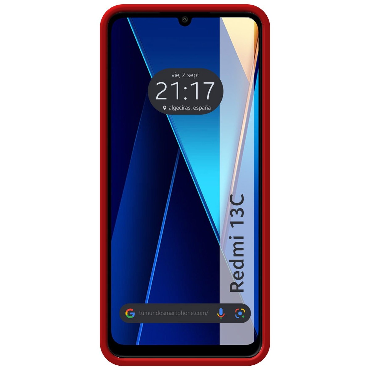 Funda Silicona Líquida Ultra Suave para Xiaomi Redmi 13C color Roja