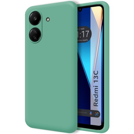 Funda Silicona Líquida Ultra Suave para Xiaomi Redmi 13C color Verde