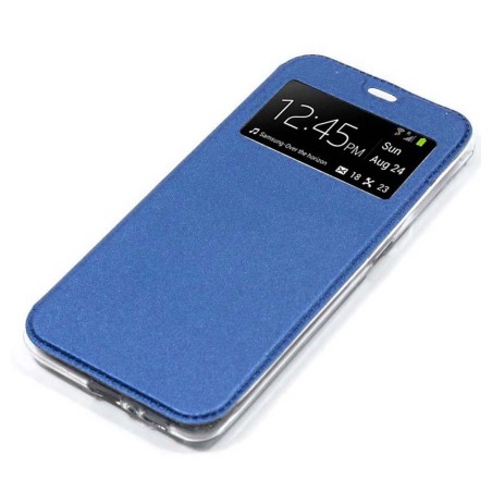 Funda Libro Soporte con Ventana para Xiaomi Redmi 13C color Azul