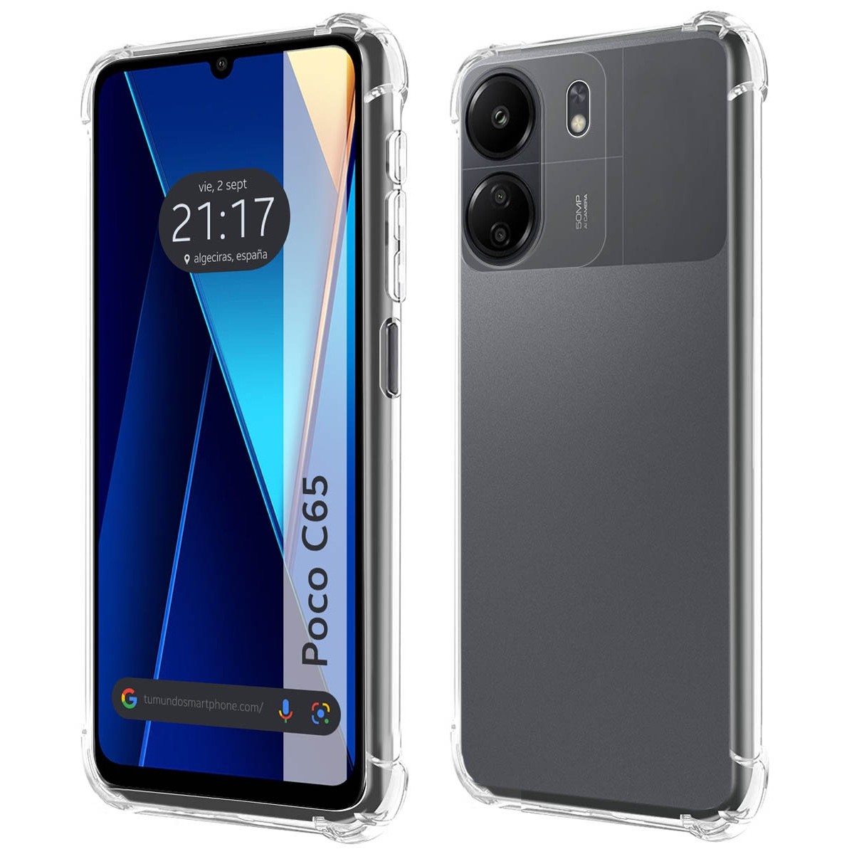 Funda Silicona Antigolpes Transparente para Xiaomi Poco C65