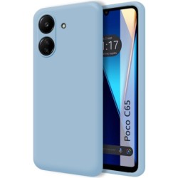 Funda Silicona Líquida Ultra Suave para Xiaomi Poco C65 color Azul