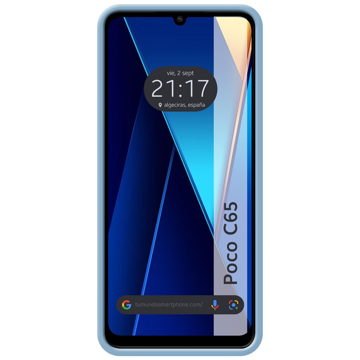 Funda Silicona Líquida Ultra Suave para Xiaomi Poco C65 color Azul