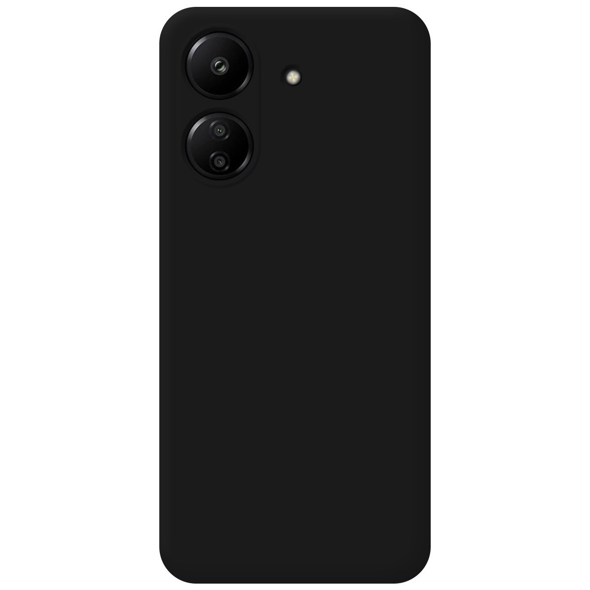 Funda Silicona Líquida Ultra Suave para Xiaomi Poco C65 color Negra